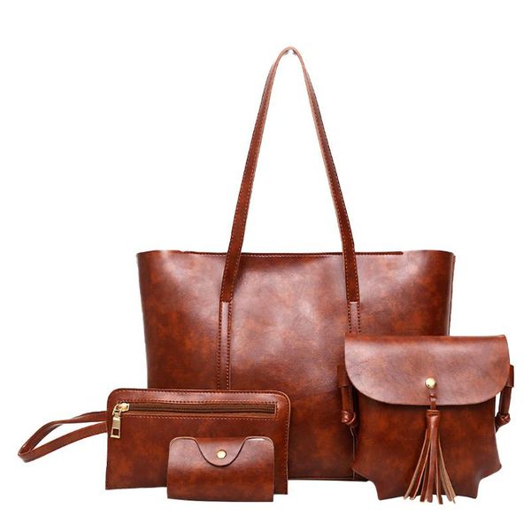 women simple casual litchi pattern zipper bucket four-piece handbag no lining shoulder bag #zer
women simple casual litchi pattern zipper bucket four-piece handbag no lining shoulder bag #zer