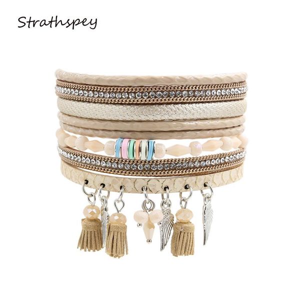 beauty multilayer pu leather bracelet for women jewelry magnetic cord tassel pulseira feminina fashion cuff bracelets & bangles, Golden;silver
beauty multilayer pu leather bracelet for women jewelry magnetic cord tassel pulseira feminina fashion cuff bracelets & bangles, Golden;silver