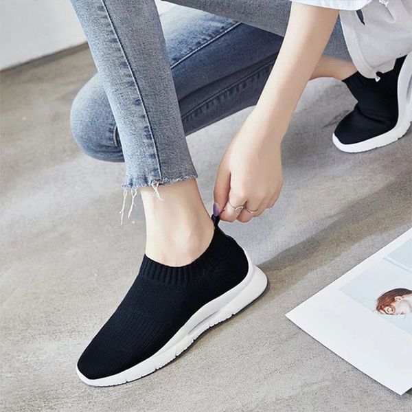 women spring flat shoes ladies flat slip on platform sneakers woman black breathable mesh sock sneakers female shoes 2020
women spring flat shoes ladies flat slip on platform sneakers woman black breathable mesh sock sneakers female shoes 2020