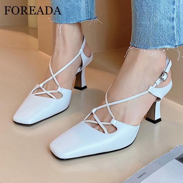 foreada slingbacks shoes woman natural genuine leather high heels buckle thick heel pumps square toe female footwear green 33-40, Black
foreada slingbacks shoes woman natural genuine leather high heels buckle thick heel pumps square toe female footwear green 33-40, Black