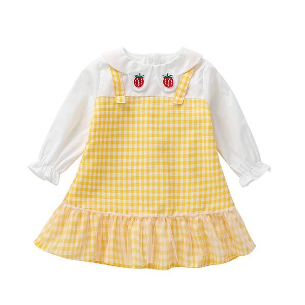 ребенок хипстер, длинные плед новорожденных девочек макет из двух частей с длинным рукавом девушки дети клубника платья для хлопка, Red;yellow
ребенок хипстер, длинные плед новорожденных девочек макет из двух частей с длинным рукавом девушки дети клубника платья для хлопка, Red;yellow