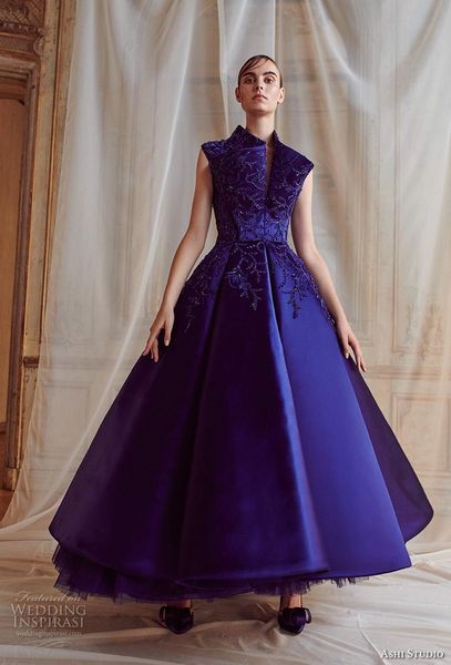 ashi studio 2020 purple evening gowns high neck appliqued bead a line satin prom dresses party wear custom made ruffles formal dress, Black;red
ashi studio 2020 purple evening gowns high neck appliqued bead a line satin prom dresses party wear custom made ruffles formal dress, Black;red