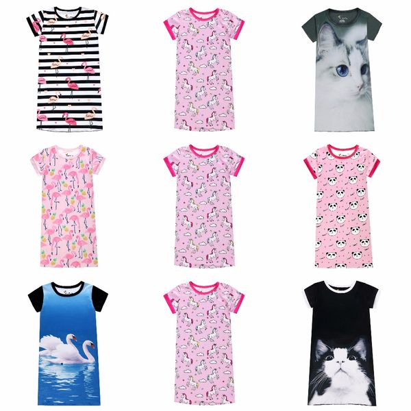 girls nightgowns kids nightdress baby sleepwear summer party dresses 3d cat unicorn panda flamingo swan printed dress for girl, Blue;red
girls nightgowns kids nightdress baby sleepwear summer party dresses 3d cat unicorn panda flamingo swan printed dress for girl, Blue;red