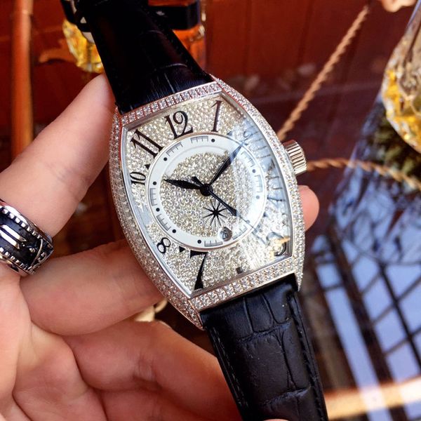 luxury mens watch automatic mechanical movement barrel-studded starry sun pattern fashion calfskin strap 55mm 39mm 13mm with box x763, Slivery;brown
luxury mens watch automatic mechanical movement barrel-studded starry sun pattern fashion calfskin strap 55mm 39mm 13mm with box x763, Slivery;brown