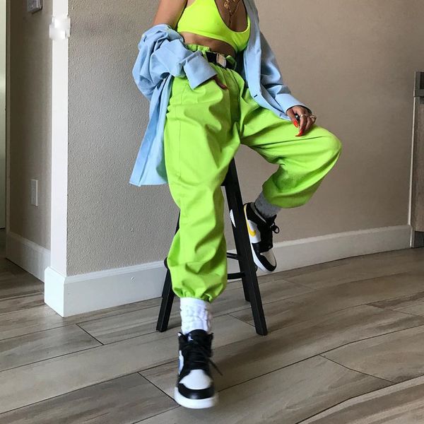 ladies pants casual loose hip hop cargo pants women fluorescent green harajuku loose ladies trousers streetwear sweatpants spring 2019, Black;white
ladies pants casual loose hip hop cargo pants women fluorescent green harajuku loose ladies trousers streetwear sweatpants spring 2019, Black;white