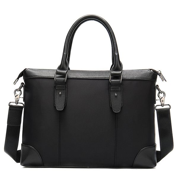 men briefcase bag business nylon fabric with genuine leather shoulder messenger bags office handbag laptop
men briefcase bag business nylon fabric with genuine leather shoulder messenger bags office handbag laptop