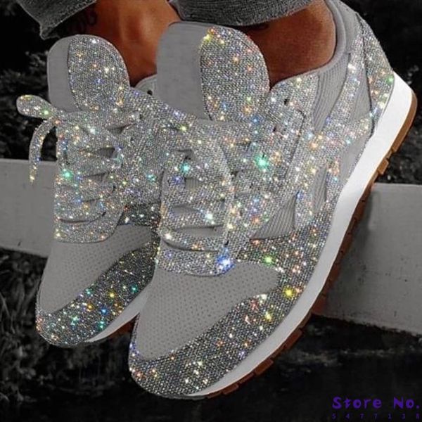 women's sneakers flat vulcanized shoes woman lace up bling ladies platform female casual fashion autumn women footwear 42 43, Black
women's sneakers flat vulcanized shoes woman lace up bling ladies platform female casual fashion autumn women footwear 42 43, Black
