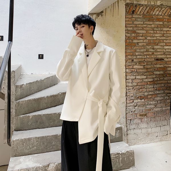 autumn new blazer men fashion solid color casual british wind dress jacket man streetwear wild loose suit jacket coat clothes, White;black
autumn new blazer men fashion solid color casual british wind dress jacket man streetwear wild loose suit jacket coat clothes, White;black
