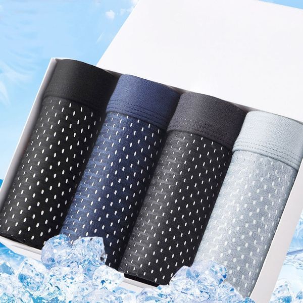 ice silk men's underwear male modal mesh hollowed-out four-season breathable boxer pants four-corner trousers underwear, Black;white
ice silk men's underwear male modal mesh hollowed-out four-season breathable boxer pants four-corner trousers underwear, Black;white