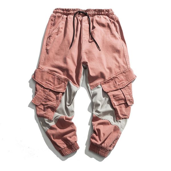 men's pants mens fashion hip hop cargo with multi pockets casual tactical harem trousers patchwork elastic waist cuff, Black
men's pants mens fashion hip hop cargo with multi pockets casual tactical harem trousers patchwork elastic waist cuff, Black