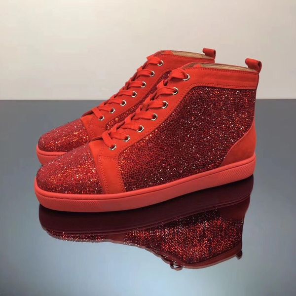 2019 новых красных стразы кристалл rhinestone женщина мужчины high top man кроссовки flat кружевной повседневной обувь мода стиль коты red s, Black
2019 новых красных стразы кристалл rhinestone женщина мужчины high top man кроссовки flat кружевной повседневной обувь мода стиль коты red s, Black