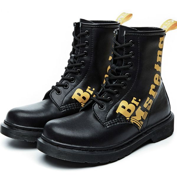 genuine leather 2020 design retro motorcycle women ankle boots women's martines boots punk fashion women snow shoes, Black
genuine leather 2020 design retro motorcycle women ankle boots women's martines boots punk fashion women snow shoes, Black