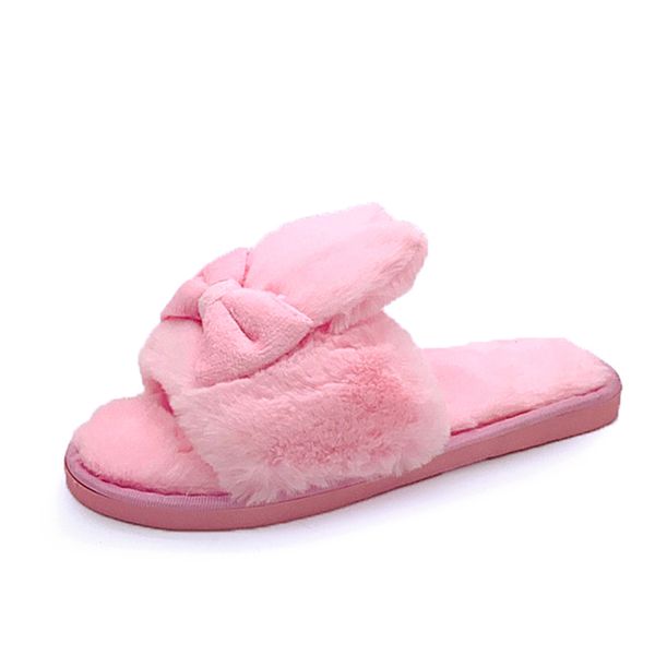 Winter Women Home Slippers with Faux Fur Warm Shoes Woman Slip on Flats Cute Rabbit Bowtie Female Slides, Black
Winter Women Home Slippers with Faux Fur Warm Shoes Woman Slip on Flats Cute Rabbit Bowtie Female Slides, Black