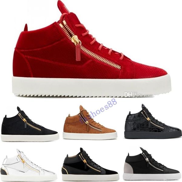 2019 new zip italy designer shoes genuine leather casual shoes golden zipper men and women high sneakers trainers 36-46, Black
2019 new zip italy designer shoes genuine leather casual shoes golden zipper men and women high sneakers trainers 36-46, Black
