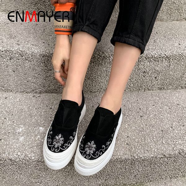 enmayer 2020 слип-on basic kid suede круглый toe отдыха свадебная обувь клинья повседневная пятки платформы моды насосы женская обувь, Black
enmayer 2020 слип-on basic kid suede круглый toe отдыха свадебная обувь клинья повседневная пятки платформы моды насосы женская обувь, Black