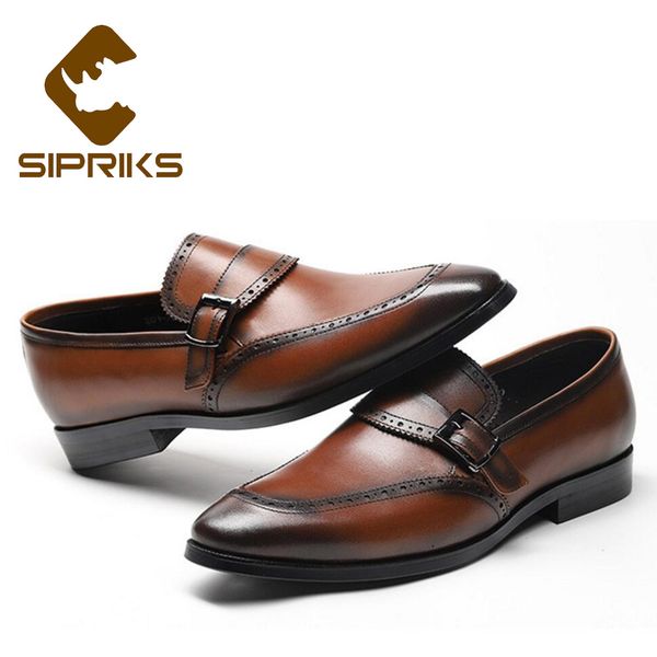sipriks mens genuine leather slip on dress shoes with buckle elegant black brogues shoes square toe business office gents
sipriks mens genuine leather slip on dress shoes with buckle elegant black brogues shoes square toe business office gents