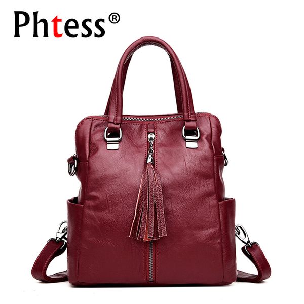 2019 multifunction women leather backpacks female vintage shoulder bags sac a dos femme ladies bagpack solid travel back pack
2019 multifunction women leather backpacks female vintage shoulder bags sac a dos femme ladies bagpack solid travel back pack