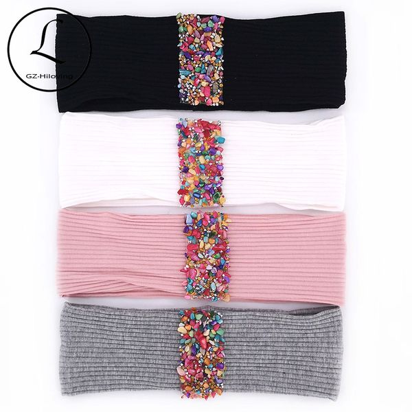 gzhilovingl woman cotton colorful stones ribbon headbands headwear boho soft ribbed elastic hair band accessories party turban
gzhilovingl woman cotton colorful stones ribbon headbands headwear boho soft ribbed elastic hair band accessories party turban