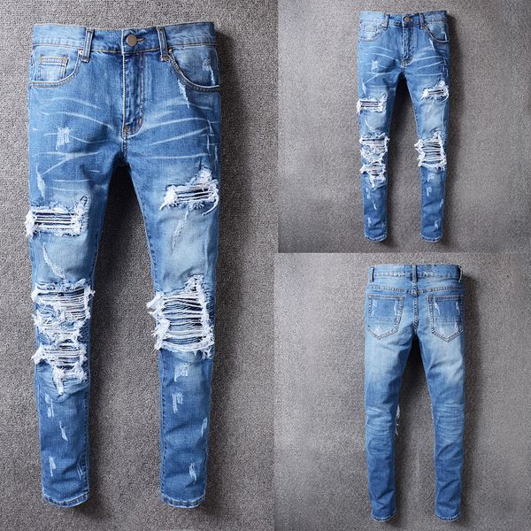 italian style fashion new men jeans,patchwork casual pants slim fit brand streetwear stretch biker jeans men, Blue
italian style fashion new men jeans,patchwork casual pants slim fit brand streetwear stretch biker jeans men, Blue