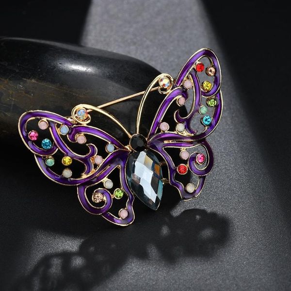 purple drop oil butterfly brooch pin fashion elegant coat brooches irregular zircon round crysta lfor women jewelry enamel pins, Gray
purple drop oil butterfly brooch pin fashion elegant coat brooches irregular zircon round crysta lfor women jewelry enamel pins, Gray