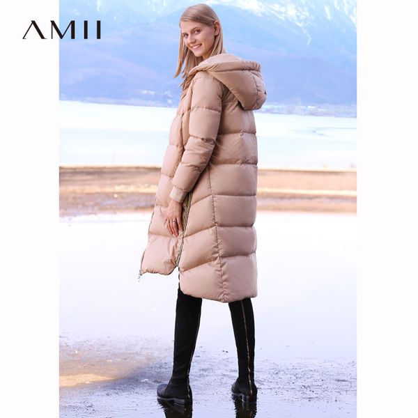 amii women 2018 winter warm thick 90% white duck down coat hoodies female fashion light jacket coats, Black
amii women 2018 winter warm thick 90% white duck down coat hoodies female fashion light jacket coats, Black