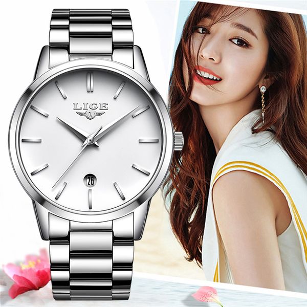 lige 2019 new fashion silver watch women watches ladies creative steel women bracelet watches female gift clock, Slivery;brown
lige 2019 new fashion silver watch women watches ladies creative steel women bracelet watches female gift clock, Slivery;brown