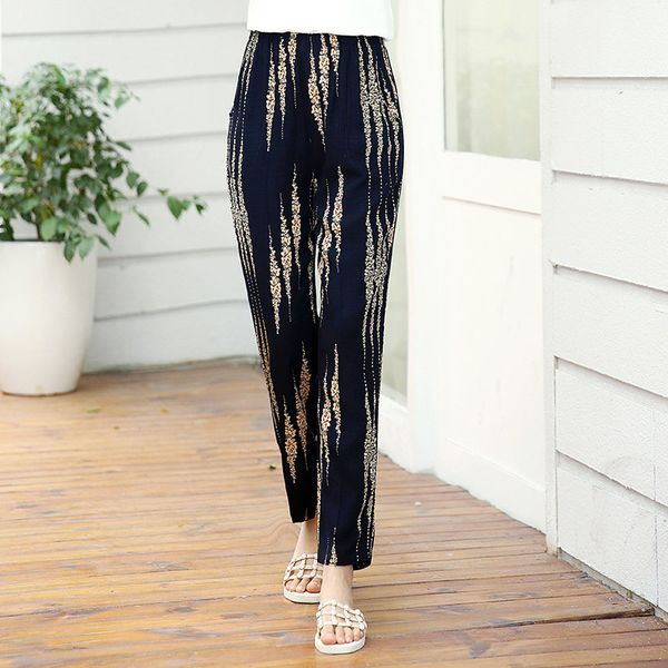 xl-5xl plus size casual middle-aged women trousers 2019 summer ankle-length harem pants fashion striped print high waist pants, Black;white
xl-5xl plus size casual middle-aged women trousers 2019 summer ankle-length harem pants fashion striped print high waist pants, Black;white