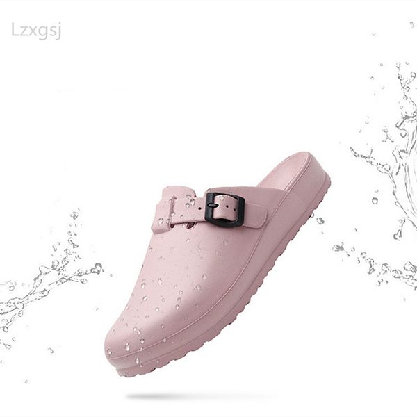 men's and women's non-slip office sandals operating room slippers soft soles waterproof 2020 summer beach shoes, Black
men's and women's non-slip office sandals operating room slippers soft soles waterproof 2020 summer beach shoes, Black