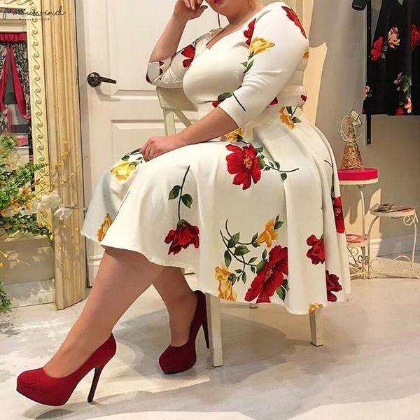 womens size 5xl floral print 1 2 half sleep neck white v neck noon womens dress office womens clothing, Black;gray
womens size 5xl floral print 1 2 half sleep neck white v neck noon womens dress office womens clothing, Black;gray