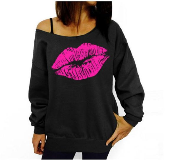 designer casual tshirt red lips big lips pattern slant shoulder t shirt womens spring new, White
designer casual tshirt red lips big lips pattern slant shoulder t shirt womens spring new, White