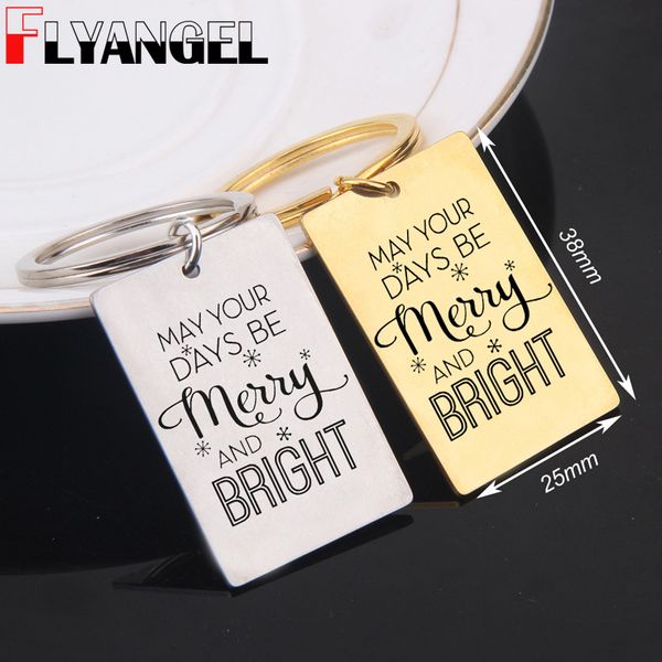 flyangel fashion keychain engraved may your days be merry and bright key holder jewelry gifts for lover couples friend family, Silver
flyangel fashion keychain engraved may your days be merry and bright key holder jewelry gifts for lover couples friend family, Silver