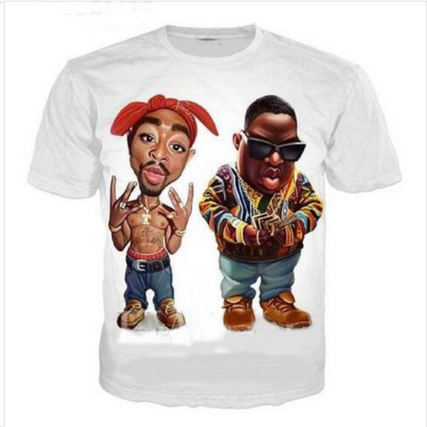 summer style men women fashion short sleeve biggie smalls and 2pac funny t-shirts the 3d print casual t shirts ql056, White;black
summer style men women fashion short sleeve biggie smalls and 2pac funny t-shirts the 3d print casual t shirts ql056, White;black