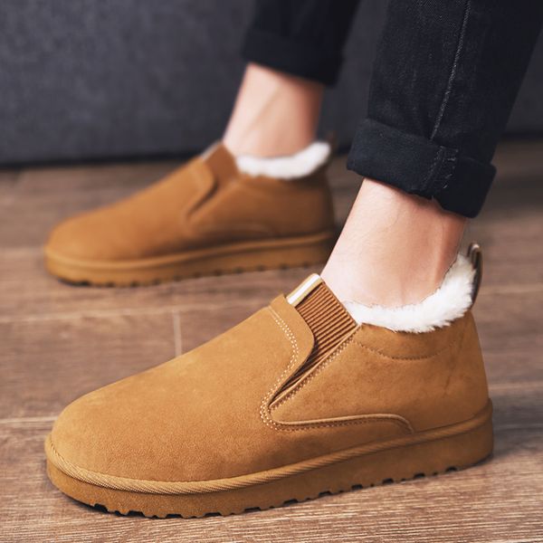 2019 winter warmth plus velvet thickening leisure cotton shoes, men's fashion trend of a foot pedal lazy man cotton boots, Black
2019 winter warmth plus velvet thickening leisure cotton shoes, men's fashion trend of a foot pedal lazy man cotton boots, Black