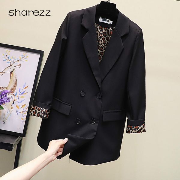 suit femaleautumn 2019 new temperament casual loose leopard cuffs long suit jacket solid color elegant fashion, White;black
suit femaleautumn 2019 new temperament casual loose leopard cuffs long suit jacket solid color elegant fashion, White;black