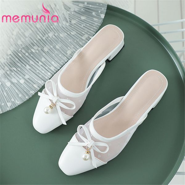memunia 2020 plus size 33-44 women summer slipper bowknot pearl square low heel casual party shoes elegant ladies slipper, Black
memunia 2020 plus size 33-44 women summer slipper bowknot pearl square low heel casual party shoes elegant ladies slipper, Black