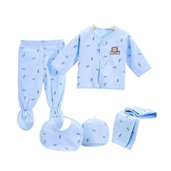 5pcs/set newborn boy girl clothes set infant cotton o-neck cartton pattern soft hat pants sleepwear suit outfit sets, White
5pcs/set newborn boy girl clothes set infant cotton o-neck cartton pattern soft hat pants sleepwear suit outfit sets, White