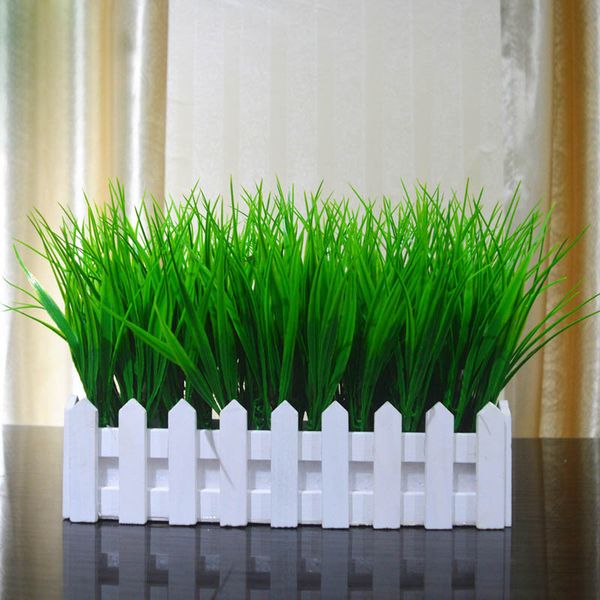 fake plant pot decoration artificial grass white wooden fence potted decoration nds66
fake plant pot decoration artificial grass white wooden fence potted decoration nds66