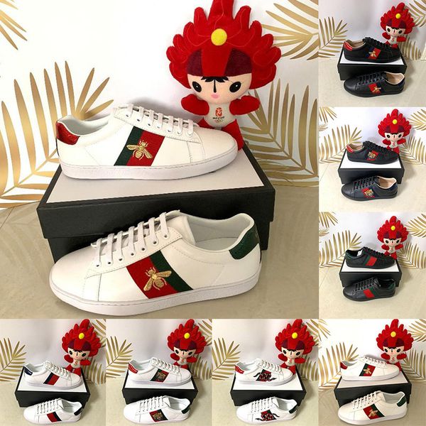 2020 original fashion bee stripe embroidered mens womens casual shoes designer ace lace-up platform luxury sneakers leather flat dress shoes, White;red
2020 original fashion bee stripe embroidered mens womens casual shoes designer ace lace-up platform luxury sneakers leather flat dress shoes, White;red