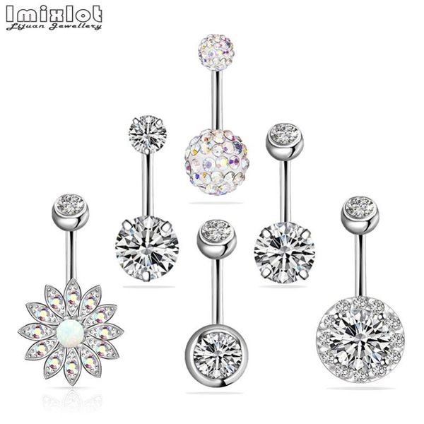 other 6pcs/set women navel button rings rose gold silver steel crystal zircon belly piercing ring body jewelry, Slivery;golden
other 6pcs/set women navel button rings rose gold silver steel crystal zircon belly piercing ring body jewelry, Slivery;golden