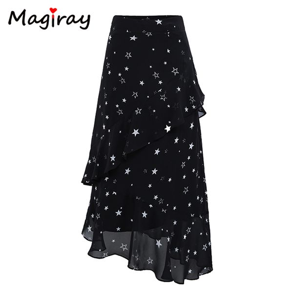 magiray stars print chiffon long skirts womens elastic high waist ruffle midi skirt summer a line floral black c478, Black;gray
magiray stars print chiffon long skirts womens elastic high waist ruffle midi skirt summer a line floral black c478, Black;gray