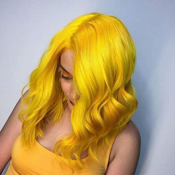 rongduoyi yellow synthetic lace front wigs for women short bob wave hair cosplay glueless heat fiber hair half handtied wig, Black
rongduoyi yellow synthetic lace front wigs for women short bob wave hair cosplay glueless heat fiber hair half handtied wig, Black