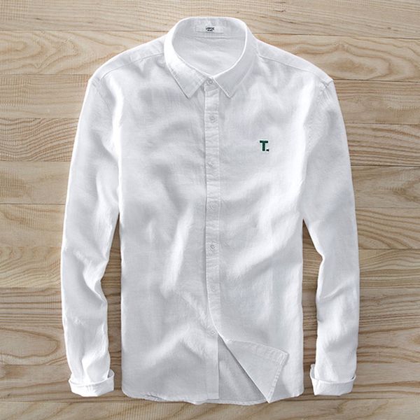 men's long sleeve 100% linen shirt solid color easy casual shirt men's spring autumn loose, White;black
men's long sleeve 100% linen shirt solid color easy casual shirt men's spring autumn loose, White;black