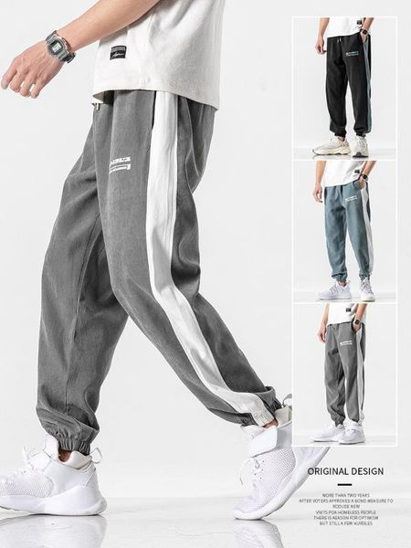 men's pants 2021 summer beam foot loose movement guardian tooling knitted casual trousers, Black
men's pants 2021 summer beam foot loose movement guardian tooling knitted casual trousers, Black