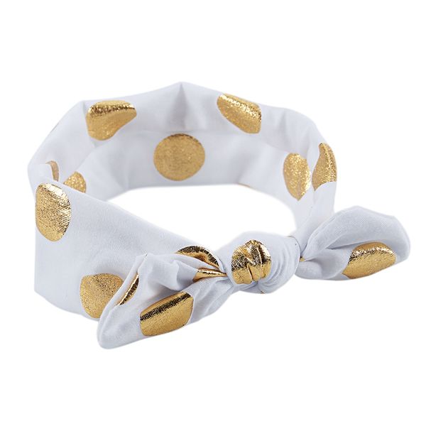 baby elastic headbands with hair bows (bowknot white, Slivery;white