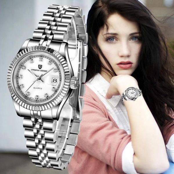 pagani sapphire women wrist watches stainless steel quartz clock modern wristwatch fashion watch, Slivery;brown
pagani sapphire women wrist watches stainless steel quartz clock modern wristwatch fashion watch, Slivery;brown