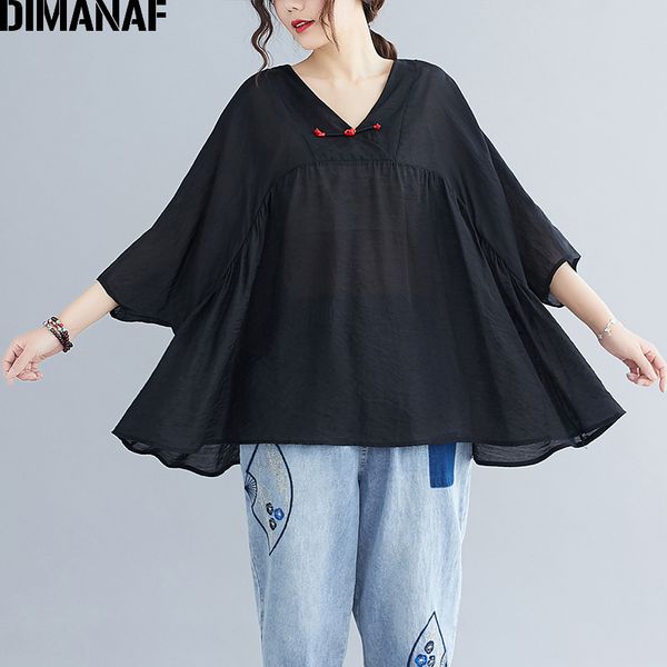 women's blouses & shirts dimanaf summer plus size women blouse vintage casual lady tunic solid loose elegant female clothing batwing s, White
women's blouses & shirts dimanaf summer plus size women blouse vintage casual lady tunic solid loose elegant female clothing batwing s, White