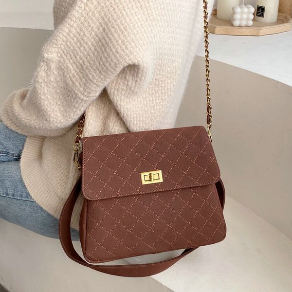 fashion women handbag quilted bag faux suede leather female messenger chains tote bags ladies simple bolsos feminina sac a main
fashion women handbag quilted bag faux suede leather female messenger chains tote bags ladies simple bolsos feminina sac a main