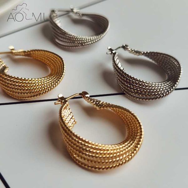 hoop & huggie aomu 2021 geometric irregular distortion twist wave circle sphere minimalism simple metal earrings for women jewelry, Golden;silver
hoop & huggie aomu 2021 geometric irregular distortion twist wave circle sphere minimalism simple metal earrings for women jewelry, Golden;silver
