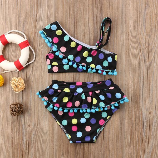 2019 brand new toddler infant child kid baby girls colorful dots tassel bikini set swimsuit swimwear bathing swimsuit tassel set, White
2019 brand new toddler infant child kid baby girls colorful dots tassel bikini set swimsuit swimwear bathing swimsuit tassel set, White
