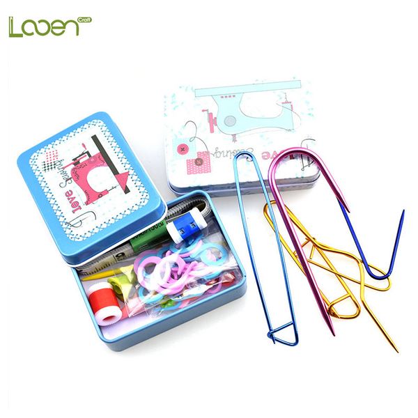 40 pcs diy craft tool set plastic knitting needles stitch markers aluminum safty pins tape measure row counter sewing accessory, Black
40 pcs diy craft tool set plastic knitting needles stitch markers aluminum safty pins tape measure row counter sewing accessory, Black